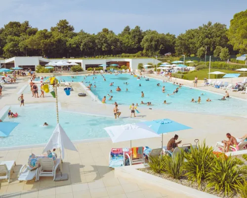 Pool complex at Roan camping Stella Maris.