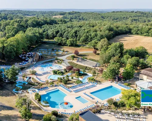 New slide and racer slide at Roan campsite Saint Avit Loisirs.