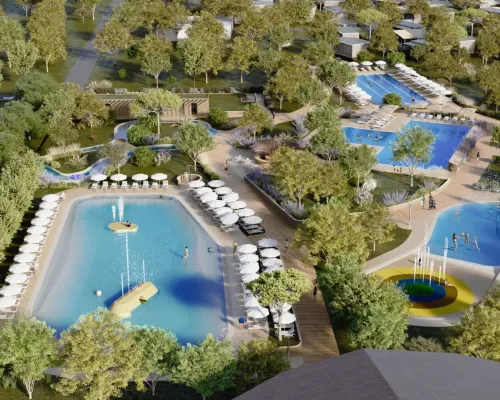Impression image of new water park in 2026 at campsite Tenuta Primero