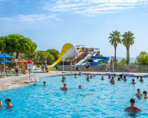 Water slides at Roan camping Vilanova Park.