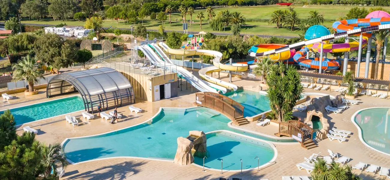 Water parks with slides at Marvilla Parks.