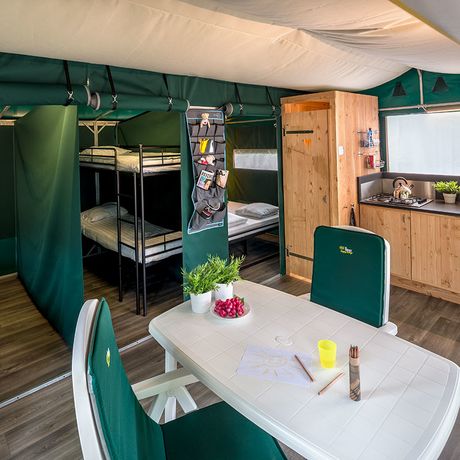 Glamping in mobile homes