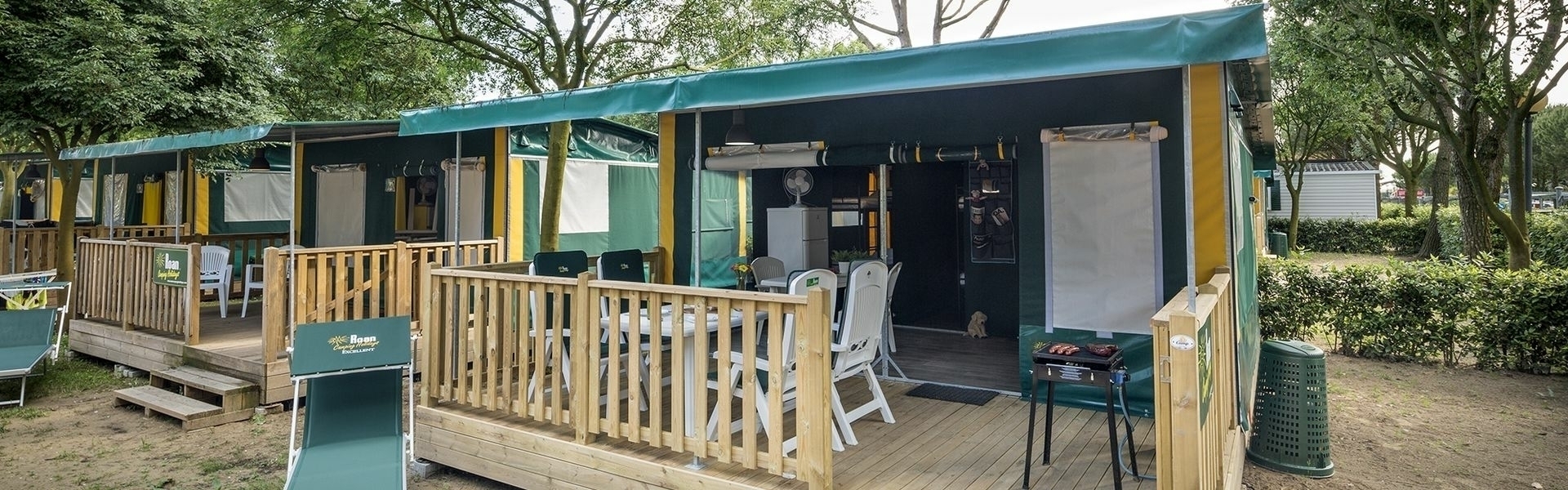 Last-minute lodge tents
