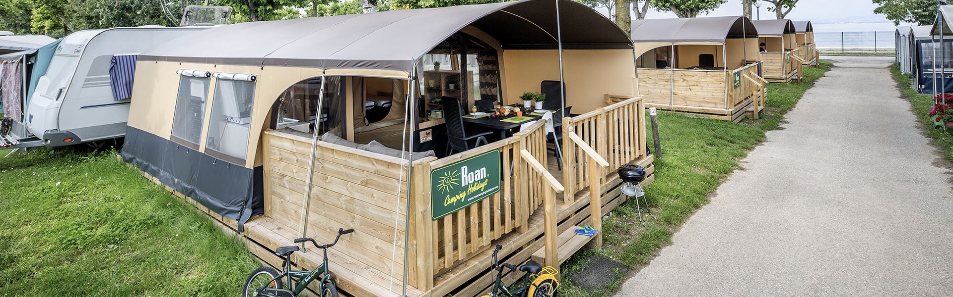Lodge tents in Italy